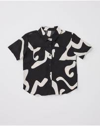 Subtitled - Girls Charlie Swirl Short Sleeve Shirt