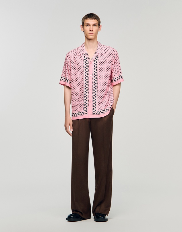 Sandro - All Over Coeur Mc Shirt