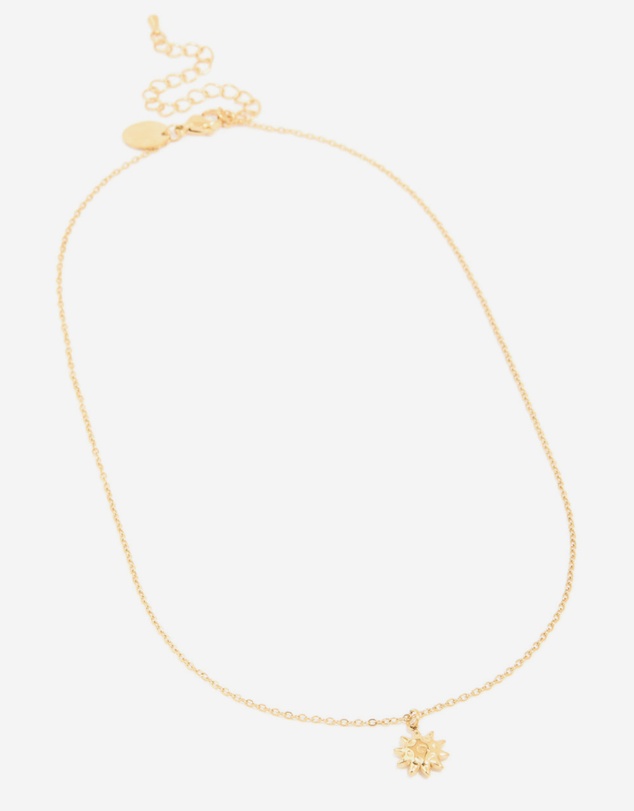 Lovisa - Waterproof Gold Plated Stainless Steel Sun Pendant Necklace