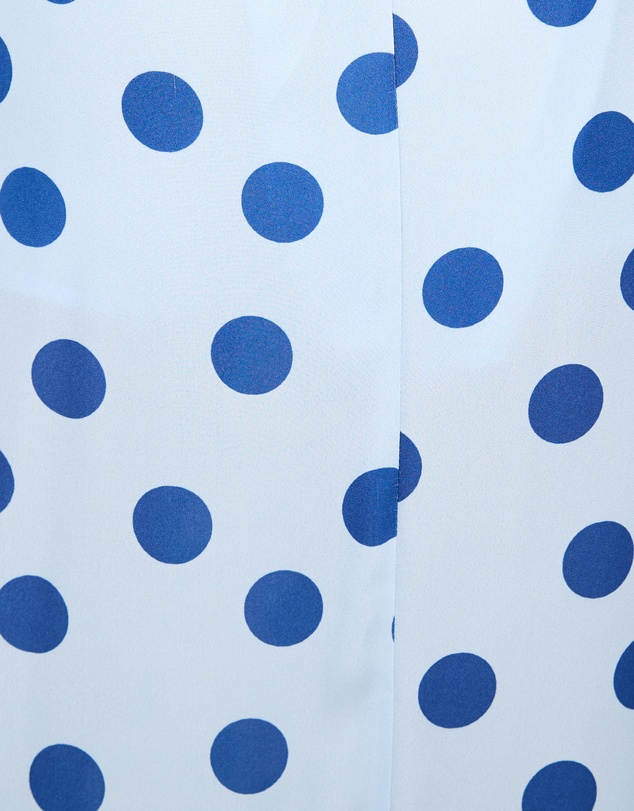 Dazie - Waves Halter Polka Dot Maxi Dress