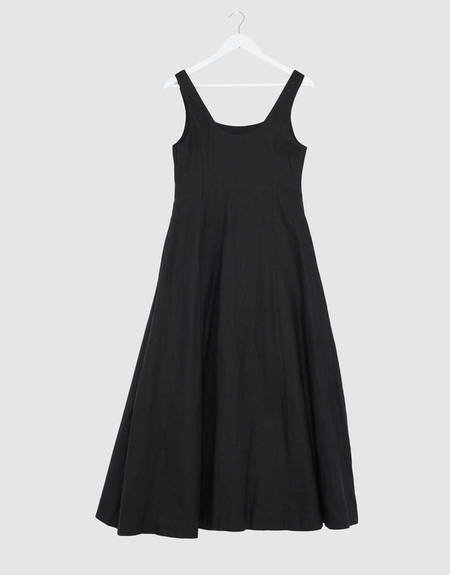 Revibe - Repaired AERE Fern Linen Maxi Dress - AU 10