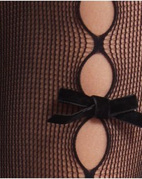 High Heel Jungle - Nevermore Pearl Bow Tights