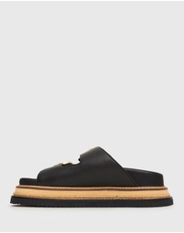 Betts - Harland Leather Flatform Slides