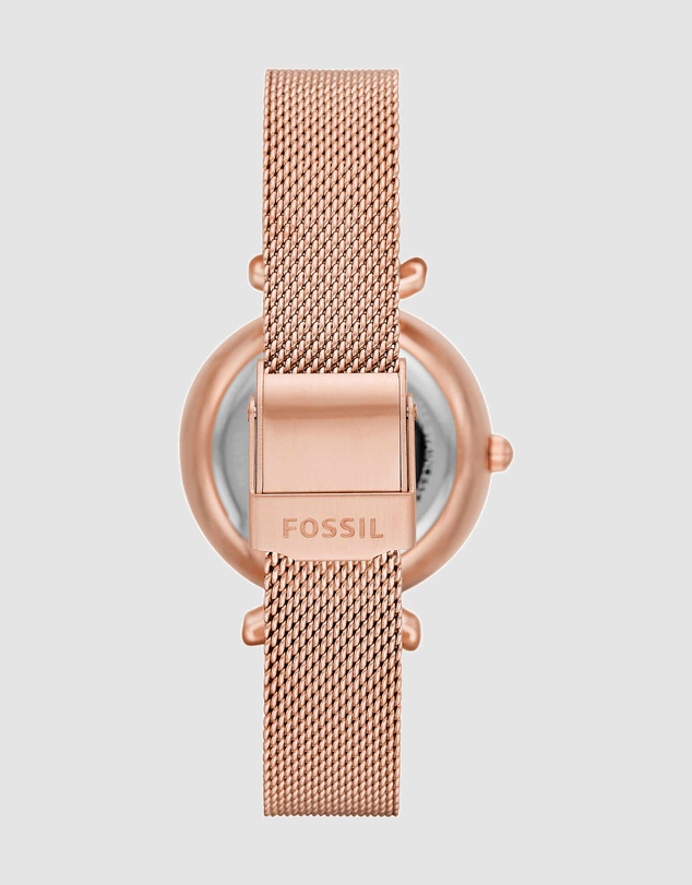 Fossil - Carlie Mini Me Rose Gold-Tone Analogue Watch ME3188
