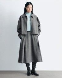 & Other Stories - Pleated Wool Midi Skirt