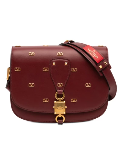 Pre-Loved by Azura Reborn - Pre-Loved VLogo Embellished Leather Crossbody