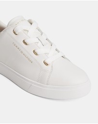 Tommy Hilfiger - Leather Cupsole Sneakers - Women's