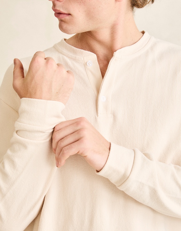 Rhythm - Vintage Jersey LS Henley Shirt