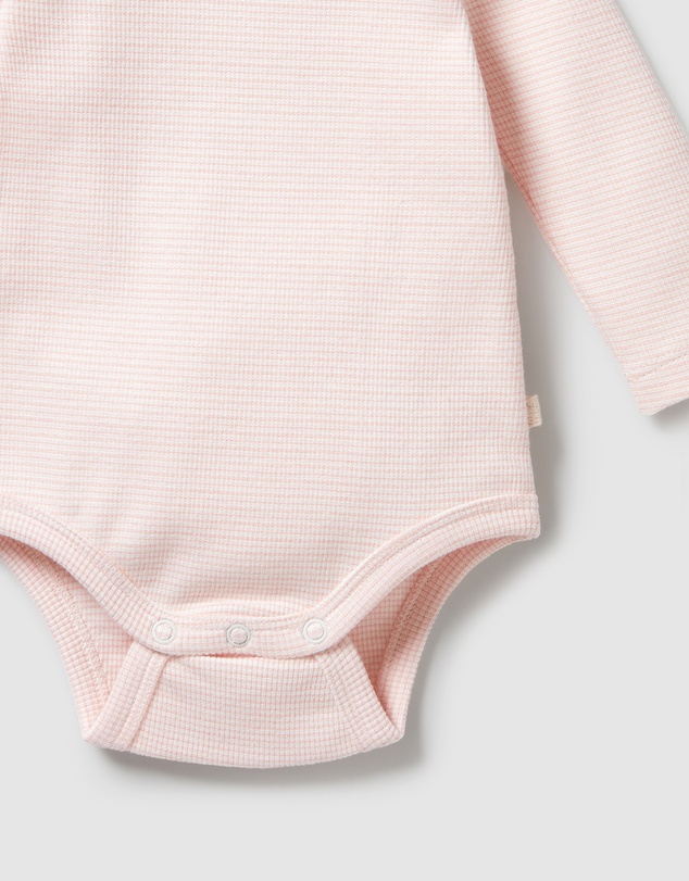 Wilson & Frenchy - Organic Stripe Rib Long Sleeve Bodysuit - Babies