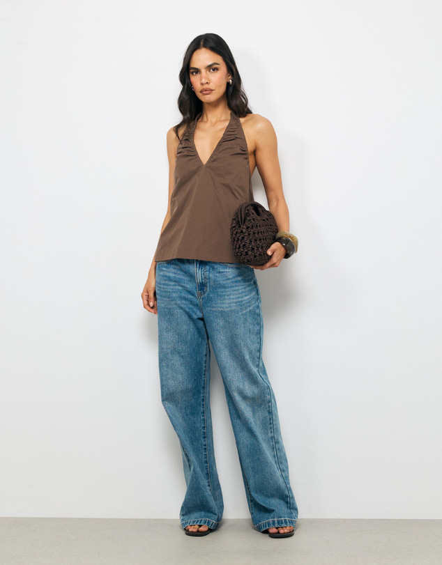 AERE - Lottie V-Neck Top