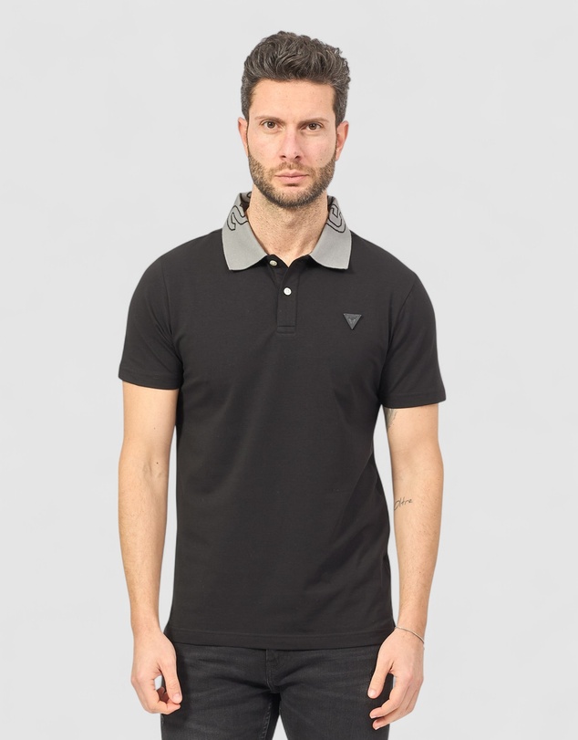 GUESS - Nolan Short Sleeve Polo Neck T-Shirt