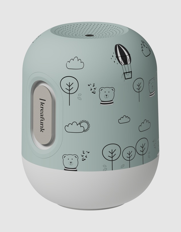 Kreafunk - Kreafunk Kids Glowie Bluetooth Speaker W/ Light - Dusty Green