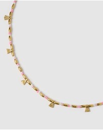 Arms Of Eve - Natalia Gold Necklace - Peony