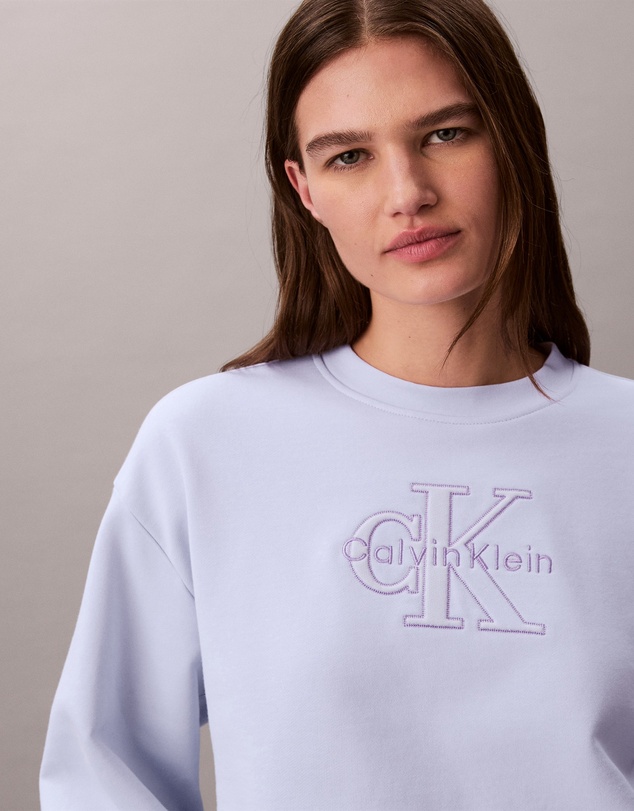 Calvin Klein Jeans - Cotton Terry Monogram Sweatshirt