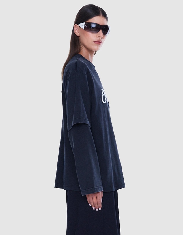 ENA PELLY - Mock Layer Long Sleeve Tee