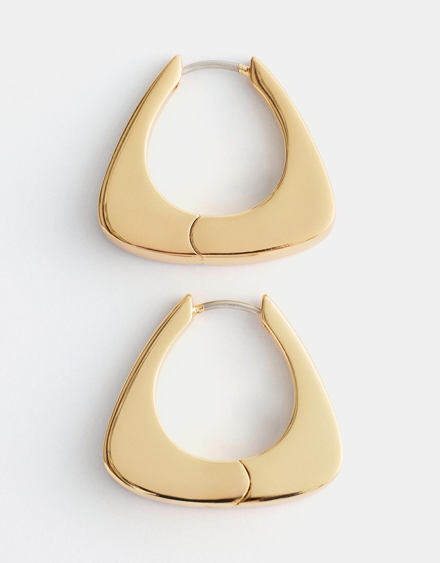 & Other Stories - Chunky Triangle Hoop Earrings