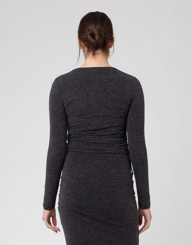 Ripe Maternity - Amber Ruched Long Sleeve Top