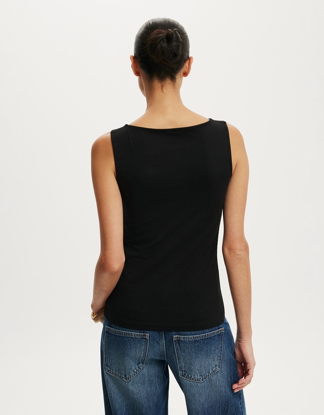 Cotton On - Longline Boat Neck Tank