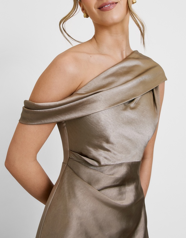 Six Stories - Drape One Shoulder Bridesmaid Dress