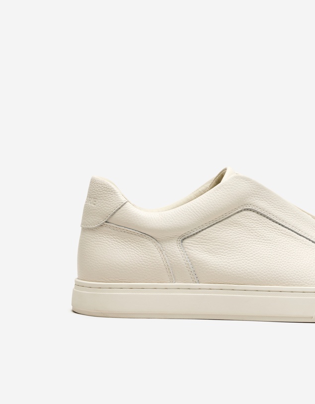 Calibre - Braided Elastic Leather Sneaker Cream
