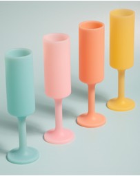 porter green - seff | silicone unbreakable champagne flutes