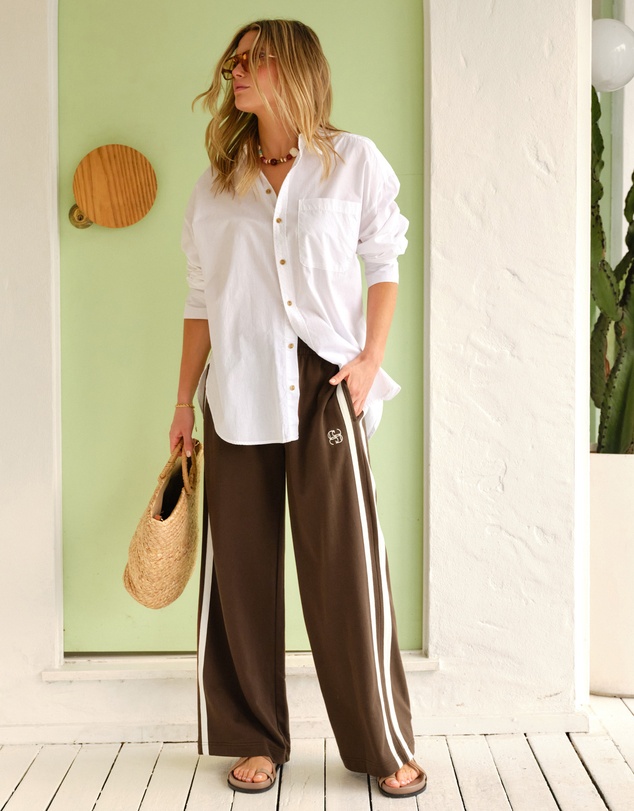 Ceres Life - Gigi Wide Leg Terry Trackpant