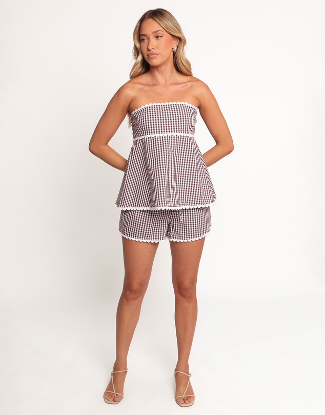 Petal & Pup - Kyle Two Piece Set - Chocolate Gingham