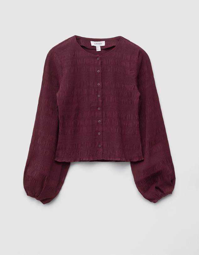 & Other Stories - Smocked Balloon-Sleeve Top
