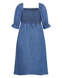 City Chic - Kaitlyn Denim Midi Dress