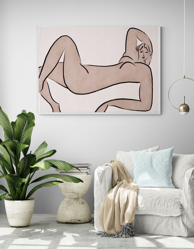 Inka Arthouse - Pink Nude by Henri Matisse Art Print
