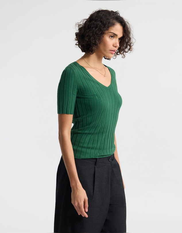 Oxford - Lucy Rib V-Neck Knit
