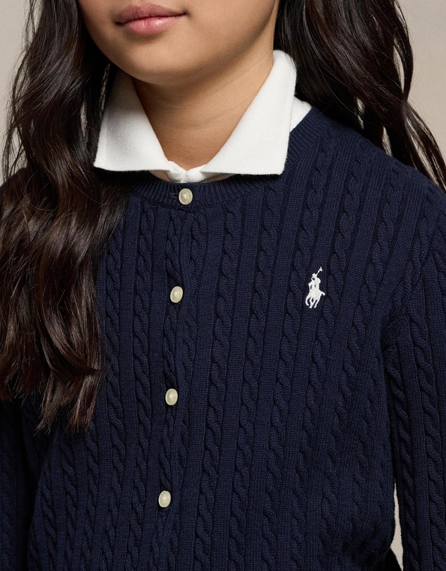 Polo Ralph Lauren - Mini-Cable Cotton Cardigan - Teens