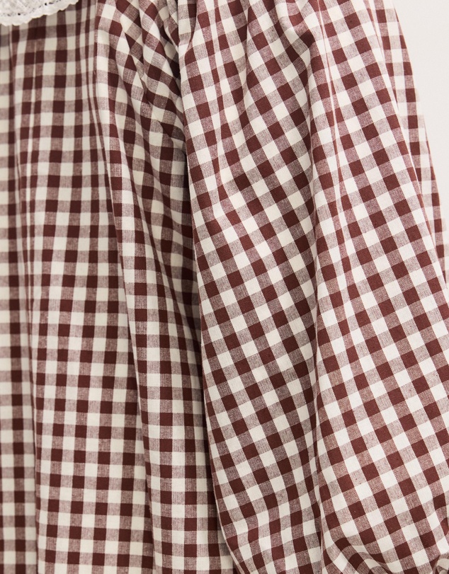 The Fated - Paige Gingham Collared Mini Dress