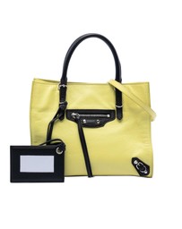 Pre-Loved by Azura Reborn - Pre-Loved Mini Bicolor Leather Papier A4 Zip Around Tote