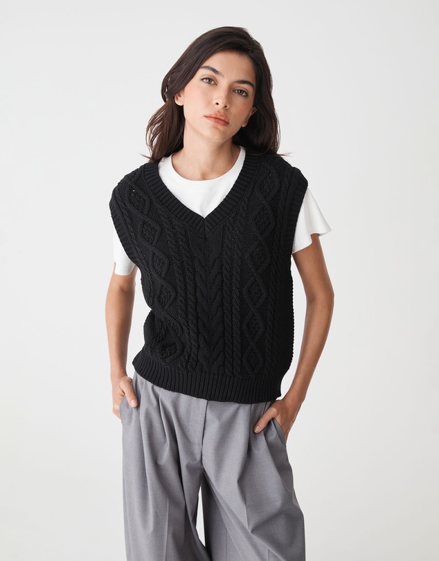 Forcast - Poppy Sleeveless Cable Knit