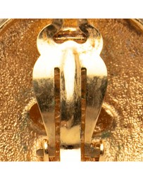Pre-Loved by Azura Reborn - Pre-Loved Gold Plated Logo and Lion Clip On Earrings