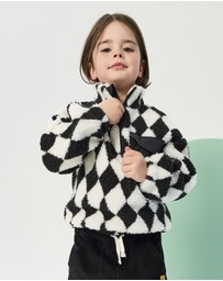 Rock Your Kid - Harlequin Sherpa Sweater