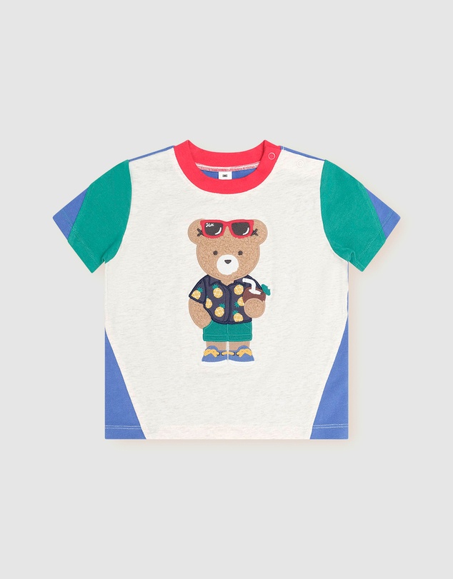 Huxbaby - Tropical Hux Spliced Tee - Babies-Kids
