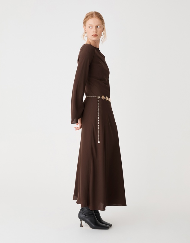 Forcast - Quinn Bias Tie Waist Dress