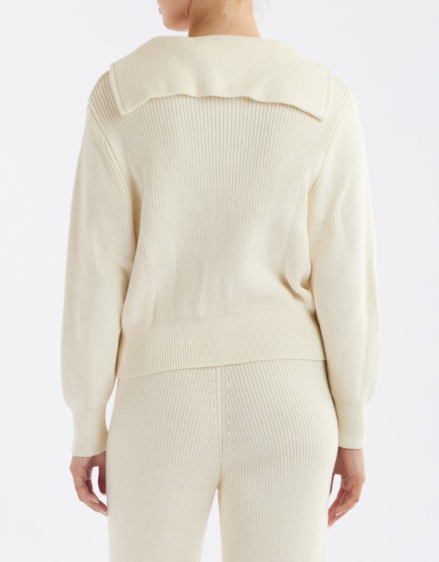 Amelius - Eline Knit Quarter Zip Polo