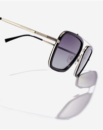 Hawkers Co - HAWKERS - IBIZA - POLARIZED BLACK GREY Sunglasses for Men and Women UV400