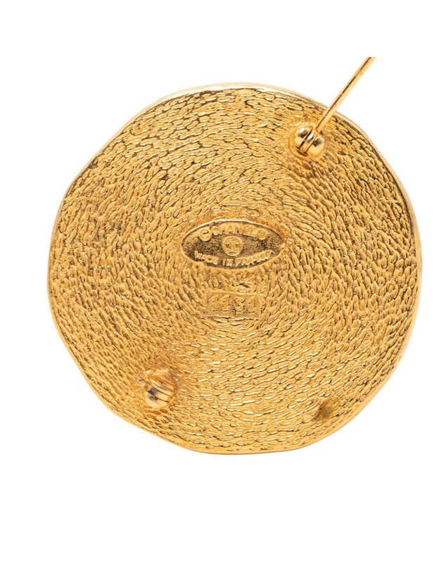 Pre-Loved by Azura Reborn - Pre-Loved Gold Plated 31 Rue Cambon Coin Brooch