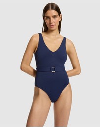 JETS - V-Neck Belted One-Piece