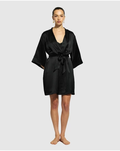 GINIA - Silk Wrap Gown
