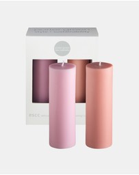 porter green - escc medium pillar candle soy-blend unscented candles