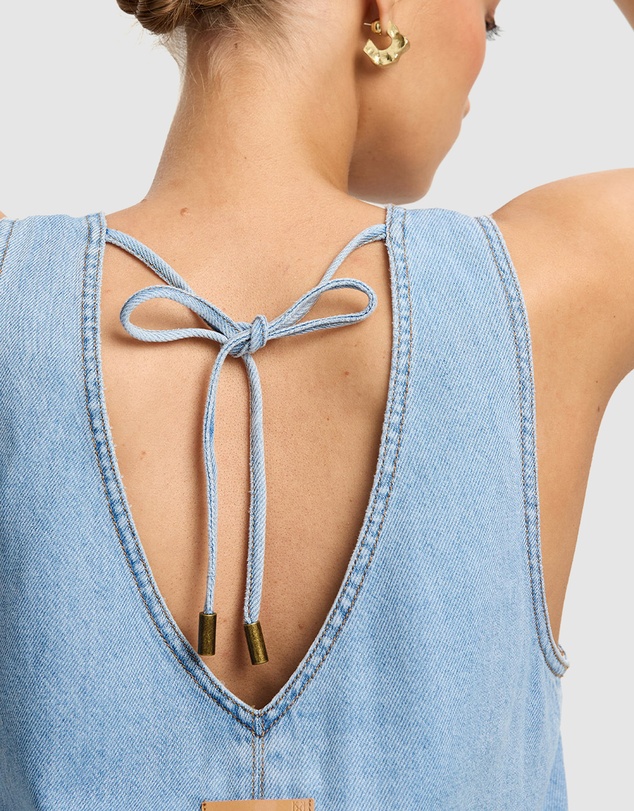 KIVARI - Emilie Denim Top