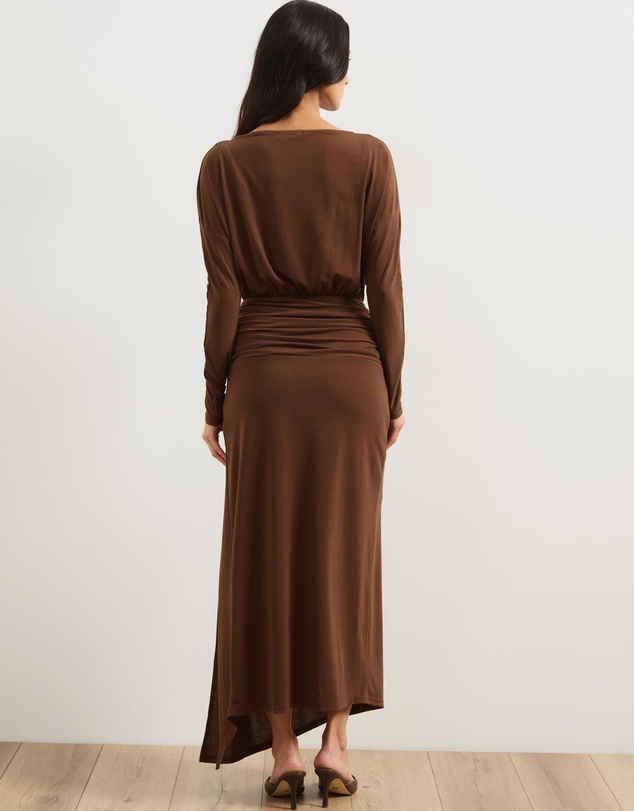 Atmos&Here - Dahlia Long Sleeve Jersey Midi Dress