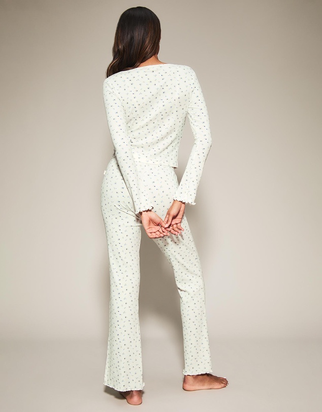 KBX - Floral Rib Long Pyjama Set