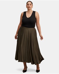 Forever New Curve - Delphine Curve Pleated Midaxi Skirt