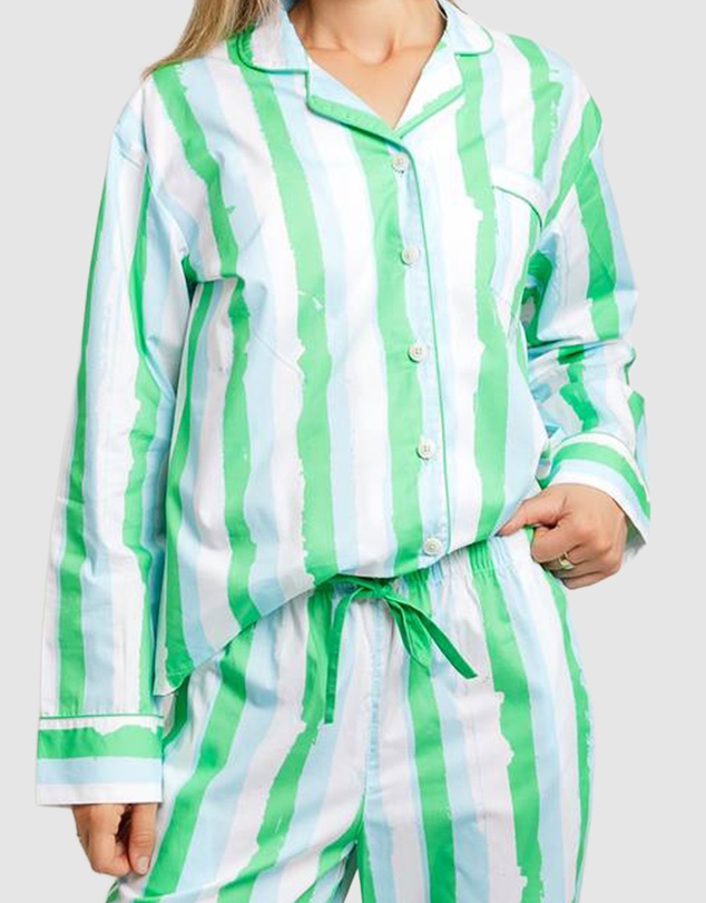 Sant And Abel - Women's Drawbertson Wild Stripes Long PJ Set